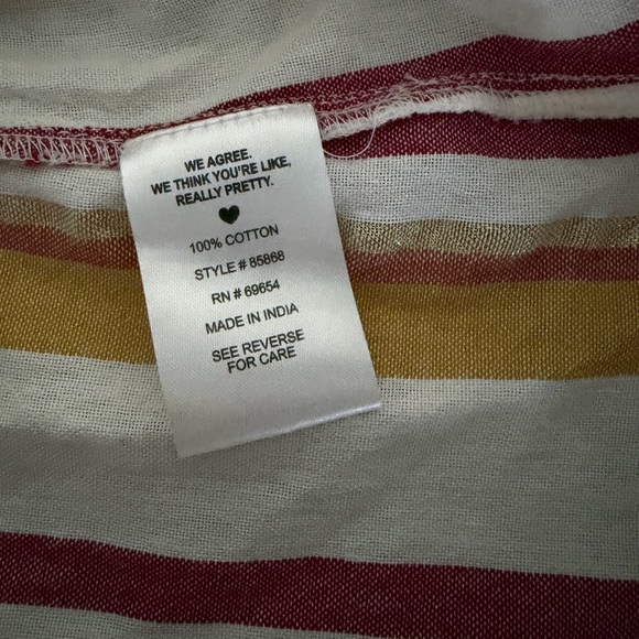 NFC Sleeveless Dress Shirt NWOT Gold, White & Burgundy Size XL - Picture 4 of 4